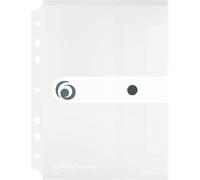 Eryi-11293818 Lot De 6 Pochettes Porte-Documents A5 En Plastique Avec Bouton Pression (Transparent)