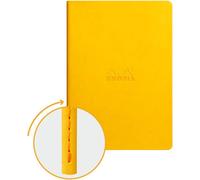 Eryi-116416c - Carnet Souple Piqûre Textile Jonquille - A5 14,8 X 21 Cm - Ligné - 64 Pages - Papier Clairefontaine Ivoire 90 G/M² - Couverture Simili Cuir - Collection Rama