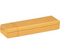 ERYI-118870C - Plumier Orange - 21 X 5,5 X 3 Cm - Piqûres Sellier Orange - Extérieur Simili Cuir - Collection Home Office Rama - Organisation De Bureau & Rangement Design