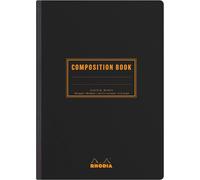 Eryi-119209c - Carnet Souple Dos Toilé Composition Book Noir - A5 14,8 X 21 Cm - Petits Carreaux - 160 Pages - Papier Clairefontaine Blanc 80 G/M - Classic