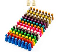 Eryi-® 120 Cônes De Halmaçon En Bois De Hêtre Dans Quinze Accessoires Pour Jeux De Société
