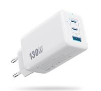 ERYI-130W Chargeur Usb C, 3 Ports Avec Gan Iii Tech Prise Usb Multiple, 65W Pd+Pps Chargeur Rapide Compact Adaptateur Usb Compatible Avec Macbook Pro/Air, Ipad, Iphone16/15, Galaxy S24, Dell Xps (Bla
