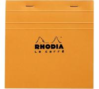 Eryi-148200c - Bloc-Notes Agrafé N°148 Orange - Petits Carreaux - 14,8 X 14,8 Cm - 80 Feuillets Détachables - Papier Clairefontaine Blanc 80 G/M² - Couverture En Carte Enduite Souple