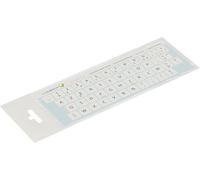 ERYI-® 14X14 Mm - Autocollants Français Azerty - Pour Claviers Pc Et Ordinateur Portable - Avec Stratifié Mat Résistant Aux Rayures French Keyboard Stickers Couleur: Blanc