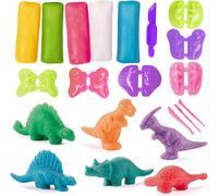 ERYI-15 Pièces D'Argile Dinosaure Pour Enfants, Outils Pour Plasticine Dinosaure, Outil Pétrissage Bricolage, Accessoires D'Argile, Jouet Enfant 3 4 5 Ans, Cadeaux Créatifs Pour Garçons Et Filles