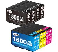 ERYI-1500Xl Cartouches D'Encre Pour Canon Pgi-1500Xl Pgi-1500 Remplacement Pour Canon Maxify Mb2050 Mb2150 Mb2750 Mb2000 Mb2050 Mb2155 Mb2300 Mb2350, 10 Pack (4Noir, 2 Cyan, 2 Mégenta, 2 Jaune)