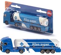 ERYI-1626 ¿ Camion-Citerne, Métal/Plastique, Bleu/Blanc, Logo Aral, Jouet Pour Enfantss, Pneus En Caoutchouc