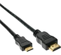 ERYI-17454P Mini Câble Hdmi High Speed Mâle A Vers C Contacts, Noir, 0,5 M