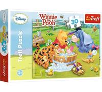 ERYI-- 18198 - Puzzle - Disney Winnie The Pooh - Piglet Dans La Salle De Bains - 30 Pièces