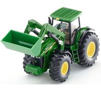 ERYI-1982, Tracteur John Deere Avec Chargeur Frontal, 1:50, Métal/Plastique, Vert, Chargeur Frontal Mobile