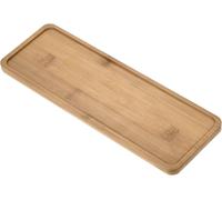 ERYI-2 Paquet Jardinière Soucoupes - Bambou Rectangulaire Pot Fleurs Goute Plateaux Appliquer À Extérieur/Jardin (28X9.5Cm)