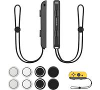 Eryi-2 Pcs Wrist Strap For Switch Joycon Wrist Strap For Nintendo Switch Joycon, Wristband For Joy Con Controller Replacement Accessories, Hand Controller Grip For Joy Con, With 8 Joystick Caps