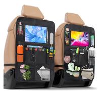 Eryi-2 Pièce Organiseur Siege Enfant,Protection Siege Voiture Enfant,Organisateur Tablette Voiture Enfant Facile À Entretenir,Protege Siege Pour Tablette Ipad,Organiseur Pour Bouteilles Jouets Livres
