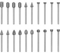 ERYI-20 Pcs Fraise Carbure, Jeu De Fraises Dures Rotatives, Fraises Rotatives Compatible Avec Dremel, Outil Rotatif Avec Tige De 1/8¿ Pour La Gravure, Polissage Des Métaux, Perçage