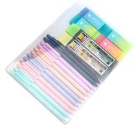 Eryi-20 Pièces Porte-Mine Ergonomique, 0.5/0.7mm Coffret De Porte Mines Pastel, Poignée Triangulaire Colorée Set De Crayons Mécaniques, Set De Crayons Automatiques Pour Dessiner Écrire Des Croquis