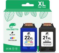 ERYI-21Xl 22Xl Cartouches Encre Remanufacturées Pour Hp Cartouche 21 22 Noir Et Couleur Deskjet 3910 3920 3930 F4180 Psc 1402 1403 1406 Officejet 4315 5600 5610 Fax 1250 3180 Psc 1410 Imprimante