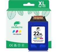 ERYI-22Xl Couleur Cartouche D'Encre Remanufacturées Pour Hp Cartouche 21 22 Xl Pour Psc 1410 1415 Deskjet F4180 F380 F2180 F2185 F2280 F2288 F2290 F4172 2180 3910 3920 3940 D2360 D2460 Imprimante