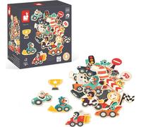ERYI-- 24 Magnets Bolides - Jouet En Bois Fsc - Jeu Éducatif Magnétique - Accessoires Pour Tableau Magnétique - Dès 24 Mois, J09641