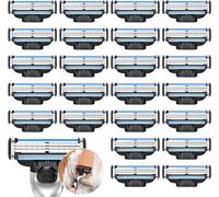 Eryi-24pcs Lames Mach 3,Lames De Rasage Homme, Lames De Rasoir Mach 3, Rasoirs Mach 3,Recharges De Lames Mach 3 Lame De Rasoir,Convient Pour Nettoyer La Barbe Et Les Poils Du Corps¿24¿