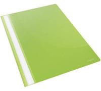 Eryi-28317 Chemise En Plastique A4 Avec Rabat Transparent, Vert, 1 Paquet De 25 Unités