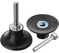 ERYI-2Pcs 50Mm Plateaux De Polissage Disc Pad Support Disque Abrasif Ponçage Mandrin Avec Tige De 6.35Mm Support De Disque Ronde À Verrouillage Changement Rapide Pour Outil Rotatif Ponçage Polissage
