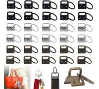 ERYI-30 Pièces Matériel Porte-Clés, 20Mm Porte-Clés Matériel Avec Bracelet, Clip De Queue De Sangle Bricolage En Métal Avec Anneau, Pince Porte-Clés Bracelet Attache Laniere De Sac (3 Couleurs) (20Mm
