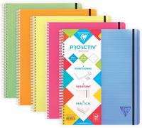 Eryi-328176c Proactiv'book Cahier-Trieur À Spirale Perforé - A4+ 22,5x29,7 Cm - 160 Pages Détachables Lignées Cadrées Avec Marge - Papier Blanc 90 G - Couverture Polypro - Couleur Aléatoire