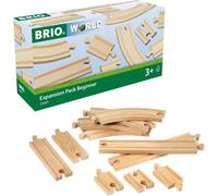 ERYI-- 33401 - Coffret Evolution Débutants 11 Rails - Accessoire Pour Circuit De Train En Bois - Assortiment De Rails - Jouet Pour Garçons Et Filles Dès 3 Ans