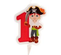 Eryi-345255 Bougie D'anniversaire 2d En Forme De Pirate Pour Gâteau D'enfant