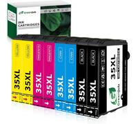ERYI-35Xl Multipack Cartouche D'Encre Pour Epson 35 Xl Pour Epson Workforce Pro Wf-4740Dtwf Wf-4730Dtwf Wf-4720Dwf Wf-4725Dwf Wf-4730 Wf-4720 (Paquet De 10)