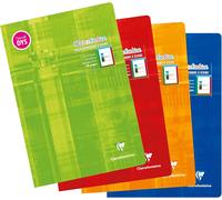 Eryi-36138c Un Cahier Agrafé - A4 21x29,7 Cm - 48 Pages Réglure 4 Couleurs Spéciale Dys Interligne 3mm - Papier Blanc 90 G - Couverture Carte Pelliculée - Couleur Aléatoire