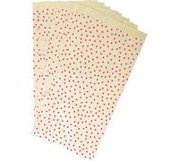 Eryi-394106c - Un Sachet De 50 Pochettes Kraft - 12x24+4,5cm - Motif : C?urs - Idéal Pour : Confiseries, Bonbons, Livre De Poche, Emballage Cadeaux, Pochette Cadeau Kraft
