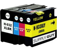 ERYI-4 Cartouches D'Encre Avec Puce Compatible Avec Hp 932 933 932Xl 933Xl Pour Hp Officejet 6100 6600 6700 7110 7510 7600 7610 7612 (Multipack - Noir, Cyan, Magenta, Jaune)