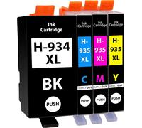ERYI-4 Cartouches D'Encre Avec Puce Compatible Avec Hp 934 935 934Xl 935Xl Pour Hp Officejet 6200 6230 6235 6239 6800 6812 6815 6820 6822 6825 6830 6835 (Multipack - Noir, Cyan, Magenta, Jaune)
