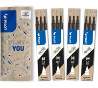 Eryi-- 4 Etuis De 3 Recharges Frixion Pour Stylo Effaçable. Compatibles Frixion Ball Et Frixion Ball Clicker - Noir - Pointe Moyenne