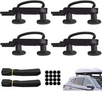 Eryi-4 Jeux U Boulons Pour Coffre De Toit,Fixation Coffre De Toit Universelle Ensemble De Montage De Coffre De Toit U-Boulons De Serrage 85mm Largeur Interne Avec 8 Contre-Écrous Et 2 Bandages