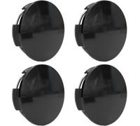 Eryi-4 Pièces Cache Moyeu De Roue Universel, Od 57mm Id 50mm Noir Abs Cache De Roue Avec Pinces Métalliques, Accessoire De Voiture