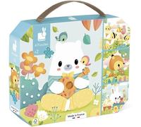 ERYI-- 4 Puzzles Évolutifs Animaux - 6-9-12-16 Pièces - Puzzle Progressifs - Jeu Éducatif - Développe La Patience Et La Dextérité - Fabriqué En France - Dès 24 Mois - J02552