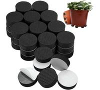ERYI-40 Pièces Pied Pot De Fleur Invisible, Auto-Adhésif Rond Pied En Eva De Pot Pour Jardin Pot De Plantes, Antiderapant Pied Pot De Patin Pour Surélever Les Plantes Intérieur Extérieur