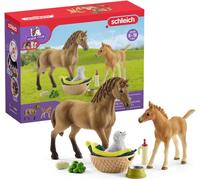Eryi-42432 Horse Club Assortiment Figurine Cheval Avec Poulain Et Chiot - Animaux De La Ferme Et Accessoires - Coffret Pour Garçons Et Filles - Cadeau Pour Enfants De 5 Ans Et +
