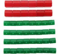 Eryi-44 Pièces De Rechange Pour Jeu Monopoly Maisons En Plastique Pièce De Jeu Accessoires Supplémentaires Pour Les Amateurs De Jeux De Société