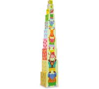 ERYI-- 4600 - Jouet Premier Age - 10 Cubes Gigognes Mélusine, Bleu Et Violet