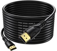 ERYI-4K Câble Hdmi 10M(Hdmi 2.0,18Gbps) Ultra Rapide Plaqué Connecteur,Retour Audio Ethernet,Vidéo 4K@60Hz Fullhd1080P 3D Compatible Hdtv,Blu-Ray,Pc,Xbox,Ordinateur Portable, Ps3/4/5/9,Etc