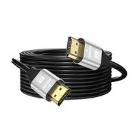 ERYI-4K Câble Hdmi 12M, Câble Hdmi 2.0 Haute Vitesse 4K@60Hz 2K@120Hz, Connecteur Plaqué Or 3D Arc Hdcp 2.2 Et 2.3 Pour Hdtv/Blu Ray Lecture/Projecteurs/Ordinateurs Portables /Ps4/Ps5(Argenté)