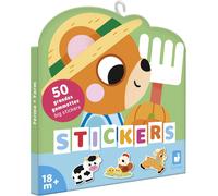 Eryi-- 50 Grandes Gommettes Pour Enfants Dès 18 Mois - Format 7x8cm - Stickers Autocollants Thème Animaux De La Ferme - Pré-Découpées Pour Faciliter La Préhension - Développement Créativité - J09188