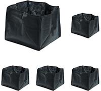 Eryi-51203 Panier À Plantes Textile Carré 30 Cm (Lot De 5)