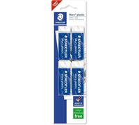 Eryi-- 526 50 - Mars Plastic 3 - Blister De 4 Gommes - Blanc