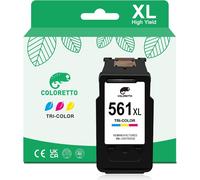 ERYI-561 Xl 560 Xl Cartouches D'Encre Remanufacturées Pour Canon 561Xl Compatible Pour Canon Pixma Ts5350A Ts5350I Ts5351 Ts5352 Ts5353 Ts5355 Ts7450 Ts7451 Ts5353A Ts5355A Imprimante