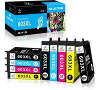 ERYI-603Xl Pour Cartouche Epson 603 Et Cartouche Epson 603Xl,Pour Epson Xp 2100 Xp 2150 Xp 3100 Xp 3150 Xp 4100 Xp 4150 Workforce Wf 2810 Wf2820 Wf 2840 Wf 2870 Imprimante (9 Paquets)