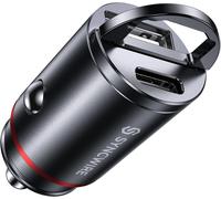 Eryi-60w Chargeur Voiture Usb C - [Pd Pps 30w & Qc 3.0] Tout Métal Prise Allume Cigare Usbc Rapide Pour Iphone, Google Pixel, Samsung